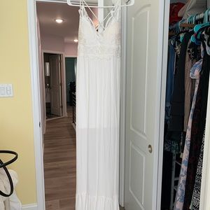 White maxi dress - never worn